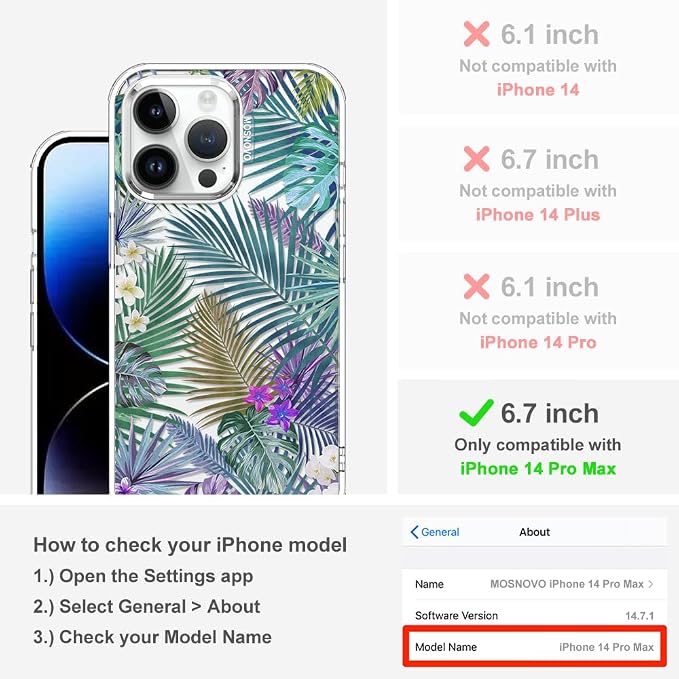 MOSNOVO Case for iPhone 14 Pro Max - Image 2