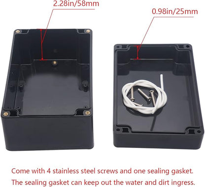 Project Box ABS Black Electrical Boxes IP65 Outdoor Waterproof Box Electronic - Image 5
