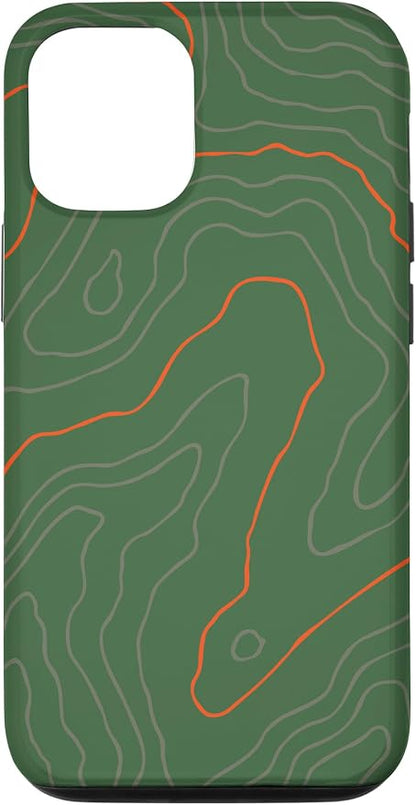 Backcountry Topo Guide Orange Lines Topographical Map Case by Unknown