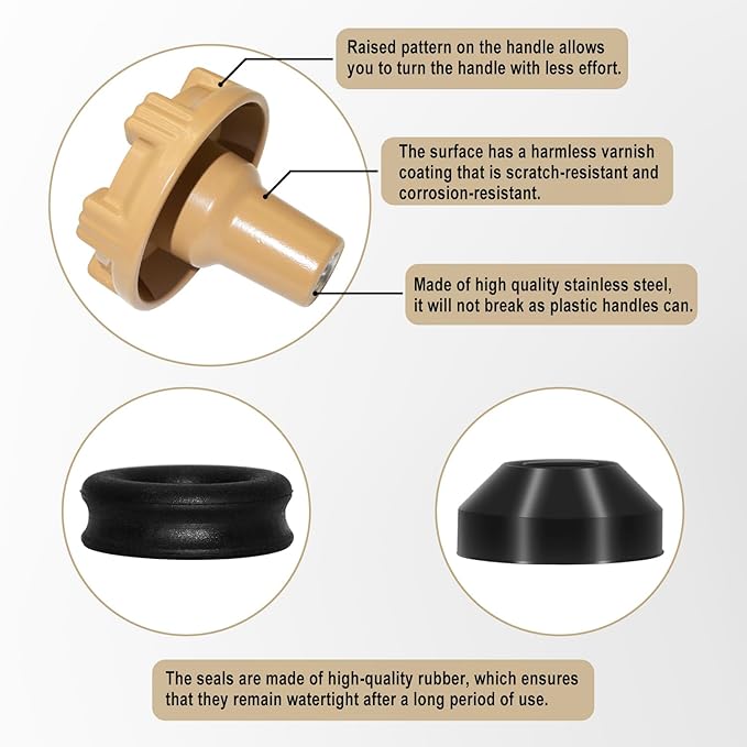 RK-14MH Outside Faucet Repair Kit Metal Handle Compatible - Image 4
