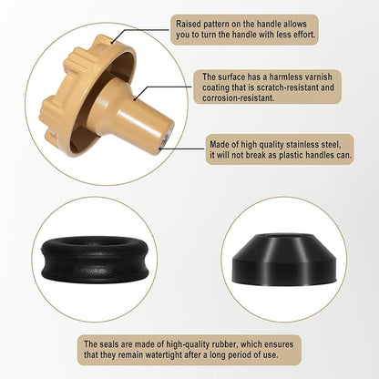 RK-14MH Outside Faucet Repair Kit Metal Handle Compatible - Image 4