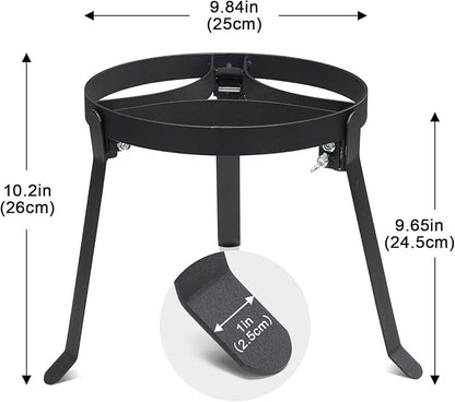 Cooking Tripod for Campfire, 9.8Inch Durable Steel Campfire Tripod for Cooking - Image 2