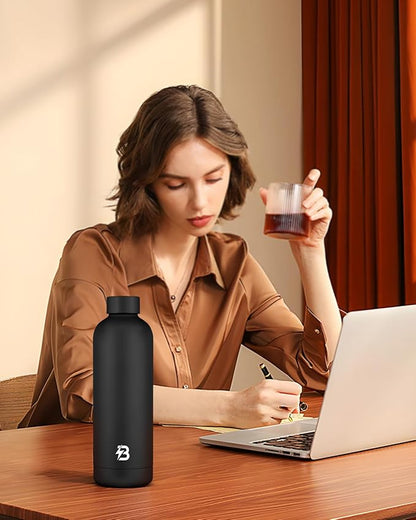 Insulated Water Bottle with Lid, 25 oz Reusable Leak-Proof Metal Stainless - Image 7