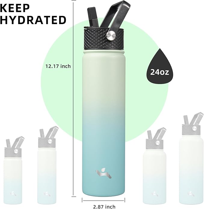 Konokyo Insulated Water Bottle 24oz Stainless Steel Sport Bottles - Image 5