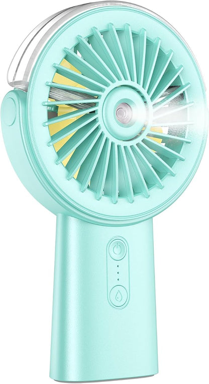 Otlonpe Handheld Misting Fan Portable, Small Personal Hand Held Rechargeable by OTLONPE