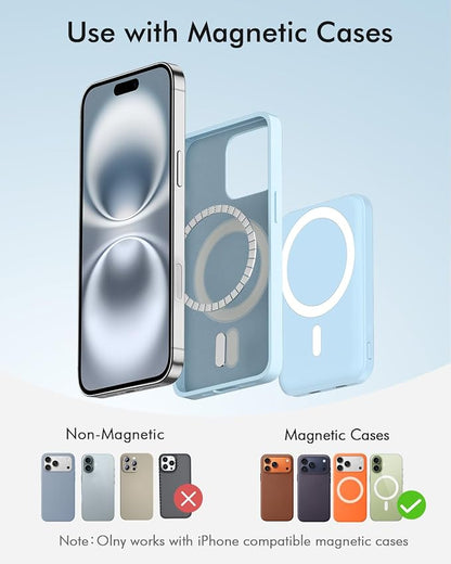 podoru for Magsafe Battery Pack, 5000mAh Magnetic Power Bank - Image 2