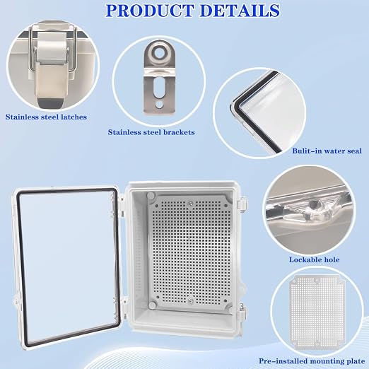 Outdoor Waterproof Electrical Box Junction Box Weatherproof IP67 ABS Plastic - Image 3