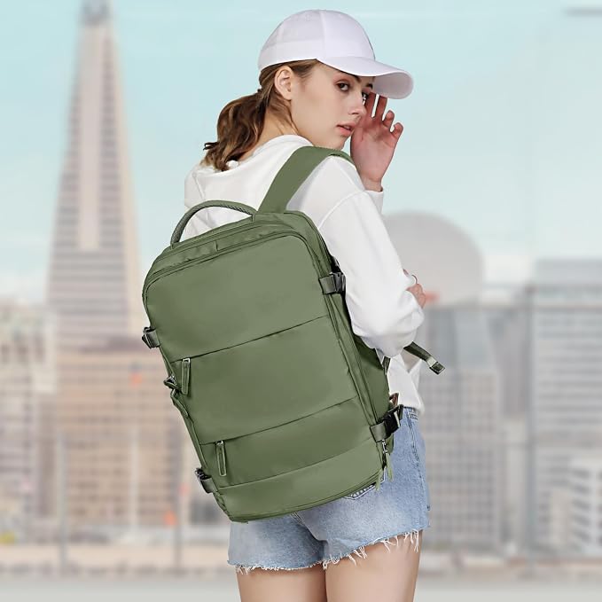 coowoz Large Travel Backpack For Women Men, Carry On Backpack Flight Approved - Image 7