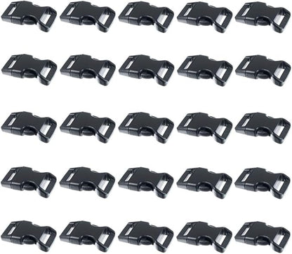 Black Plastic Side Release Buckles by ParacordPlanet