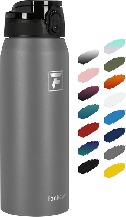 Fanhaw 24 oz Insulated Stainless Steel Water Bottle by FANHAW