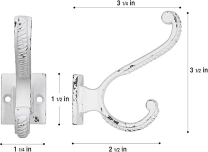 Claimed Corner Iron Scroll Coat Hooks - Image 3