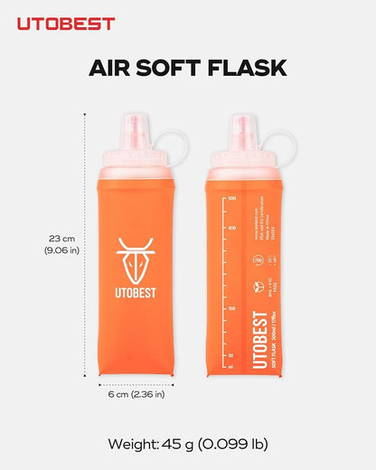 UTOBEST Soft Flask Collapsible Running Water Bottle, Flexible TPU Folding - Image 5