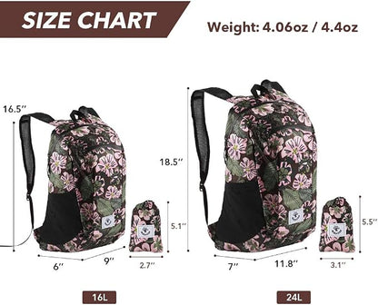 4Monster Hiking Daypack, Water Resistant Lightweight Packable Backpack - Image 3