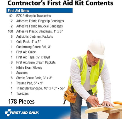 First Aid Only 9302-25M 25-Person Contractor's First Aid Kit - Image 2