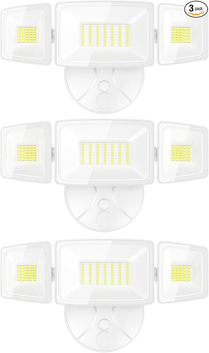 Onforu 3 Packs 75W LED Security Light, 7000LM Outdoor Flood Lights Fixture by Onforu