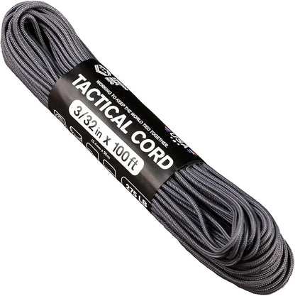 Atwood Rope MFG 275 Tactical Paracord 100 Feet 4-Strand Core Nylon Parachute by AtwoodRopeMFG