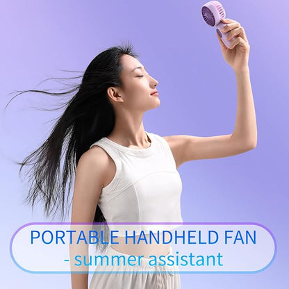 Mini Portable Fan 2 Pack, Cute Handheld Fan Battery Operated Lightweight Small - Image 5