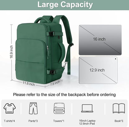 Sinaliy Travel laptop Backpack for Women, Personal Item Size Flight Approved - Image 9