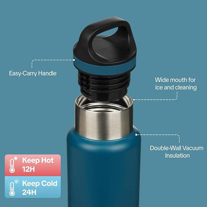 BJPKPK Insulated Water Bottle 18OZ Stainless Steel Water Bottle - Image 2