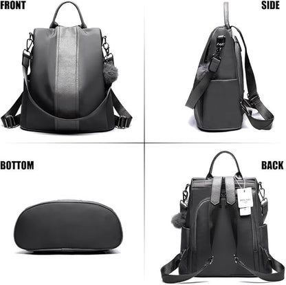 PINCNEL Women Backpack Purse Waterproof Nylon Anti-theft Rucksack Lightweight - Image 7
