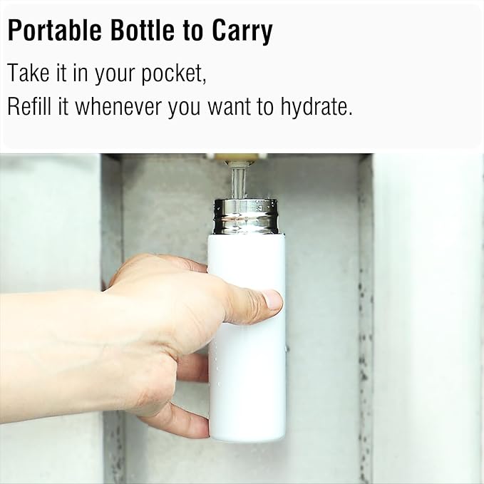 Cute Small Water Bottle, 4.4 Fl. Oz, Mini Slim Flask - Image 6