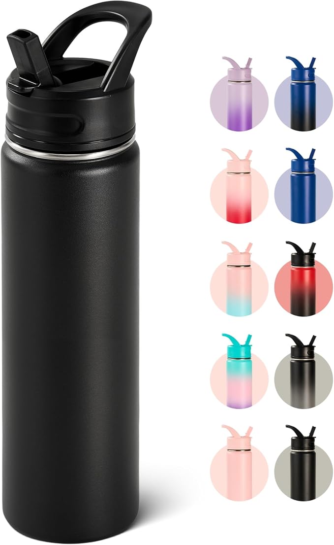 Fijinhom 24oz Insulated Stainless Steel Water Bottle by Fijinhom