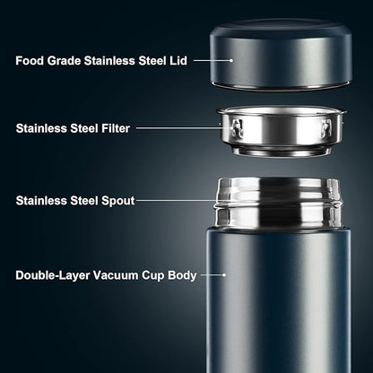 PARACITY Insulated Water Bottle, 17 oz Stainless Steel Thermo, Double Wall - Image 3