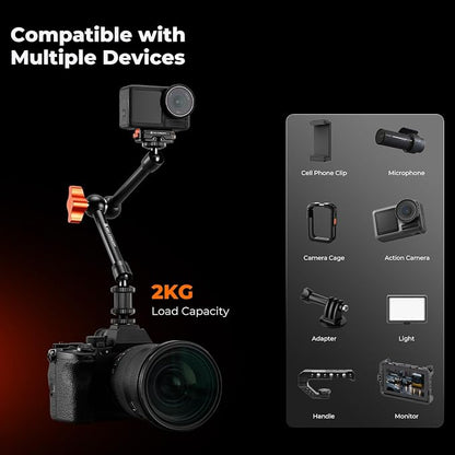 K&F CONCEPT 9.8" Magic Arm Clamp - Image 4