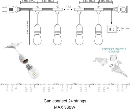Banord Outdoor String Lights, 50FT Waterproof Patio Lights - Image 4