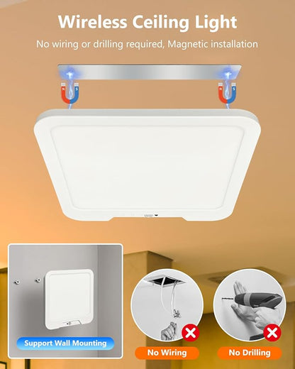2 Pack Rechargeable Motion Sensor Ceiling Lights - Image 3