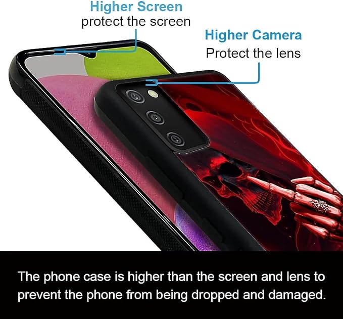 for Samsung Galaxy S20 FE Case, Gestures Funny Skull Pattern Graphic Design - Image 6