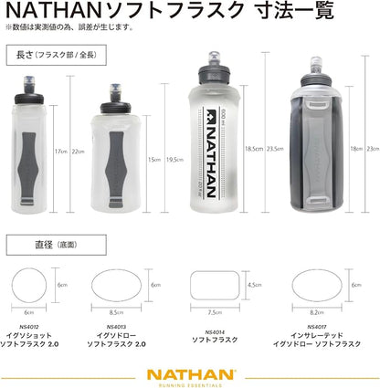 Nathan Soft Flask with Bite Top, Collapsible Running Water Bottle - Image 4