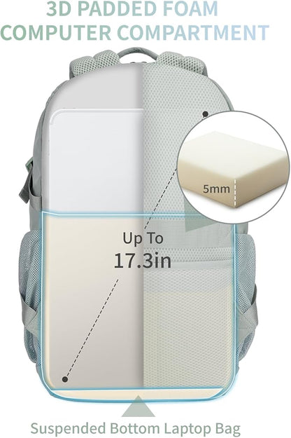 ECOHUB Travel Backpack for Women, 17.3 inch Suspended Laptop Backpack, Fashion - Image 4