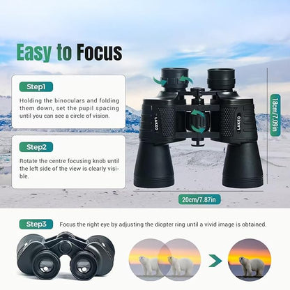 30x50 High Powered Binoculars for Adults, Waterproof Compact Binoculars - Image 4