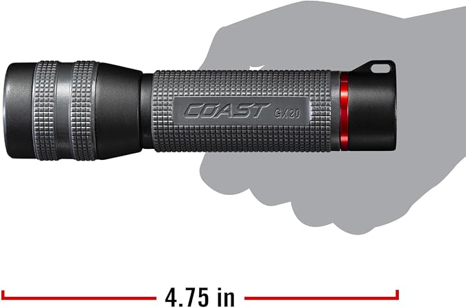 Coast GX20 1200 Lumen Waterproof Alkaline-Dual Power LED Flashlight - Image 9