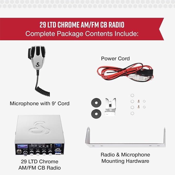 Cobra 29 LTD Professional CB Radio & Cobra HGA1500 42 Inch Magnetic Mount CB - Image 6