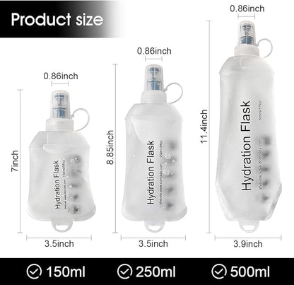 WILDREEDS 150ml Soft Flask, TPU Collapsible Soft Water Bottle - Image 4
