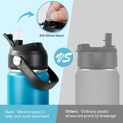 Fijinhom 18oz Insulated Stainless Steel Water Bottle, Wide Mouth Double Wall - Image 4