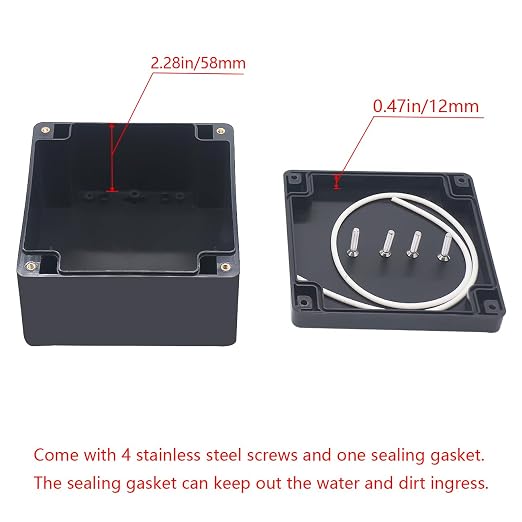 Junction Box IP65 Waterproof ABS Plastic Electrical Project Case Power Junction - Image 4
