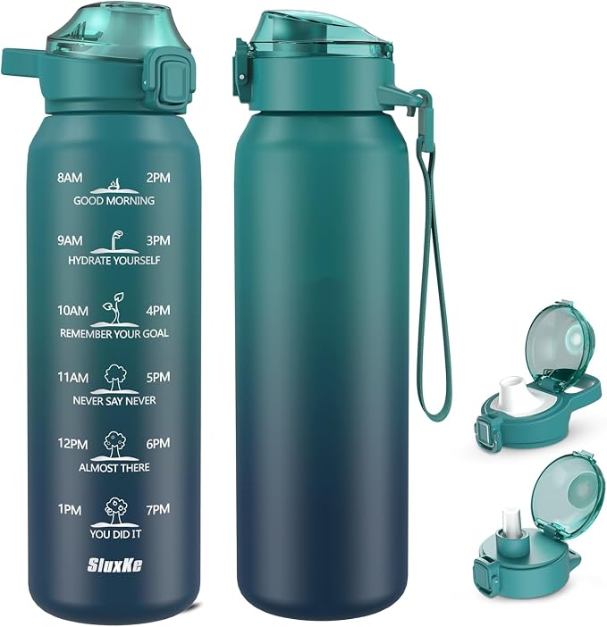 SLUXKE 32oz Insulated Water Bottle by SLUXKE