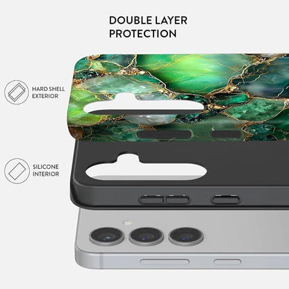 Compatible for Samsung Galaxy S25 FE 5G Case, Dual Layer Heavy Duty 2 in 1 - Image 2