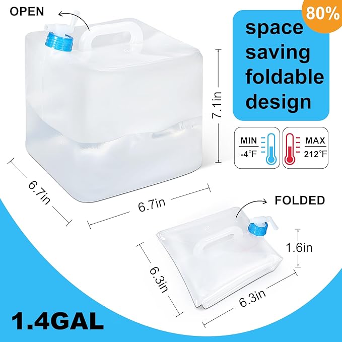 2 Pack Collapsible Water Container - Image 6
