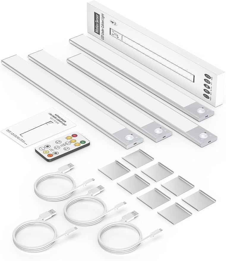 16" Ultra-Thin Under Cabinet Lighting Wireless, Aluminum Alloy Under Counter - Image 7