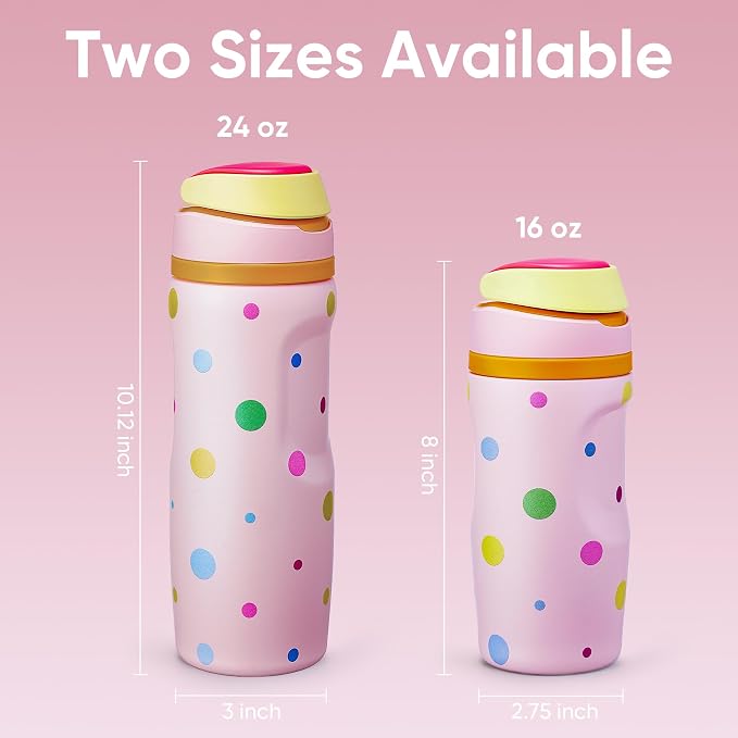 Fijinhom 16 oz Insulated Water Bottle, Stainless Steel Sports Water Bottle - Image 4