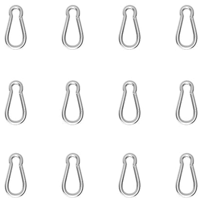 Carabiner, Heavy Duty Galvanized Steel Spring Snap Hook Carabiner Clips by High-PQ