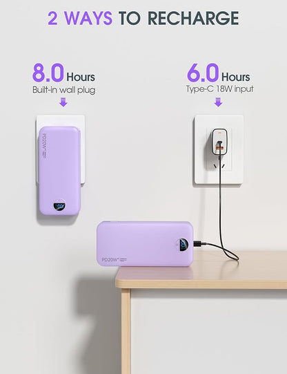 citicr Portable Charger Power Bank, 20000mAh PD20W USB C Fast Charging - Image 6