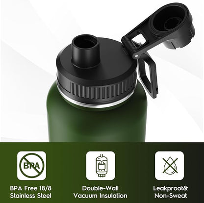 Navigate 32 oz Insulated Stainless Steel Sports Water Bottle - Image 5