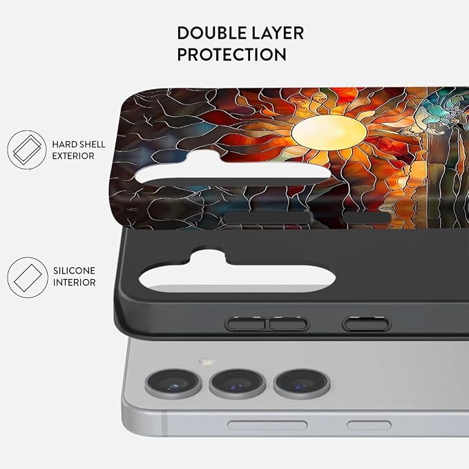 Compatible for Samsung Galaxy A36 5G Case, Dual Layer Heavy Duty 2 in 1 - Image 2