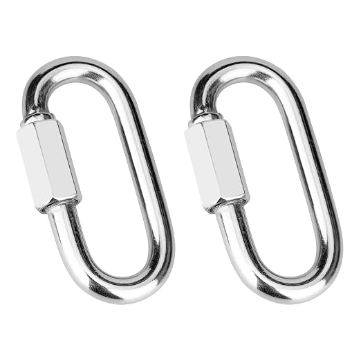 2Pcs 3.5 Inch 316 Heavy Duty Stainless Steel Screw Chain Quick Links, 2000 LBS by Vmuter