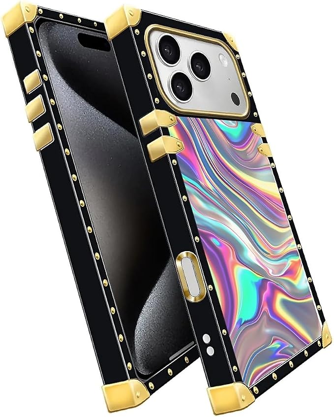 for iPhone 17 Pro Case Luxury Golden Decoration - Image 3